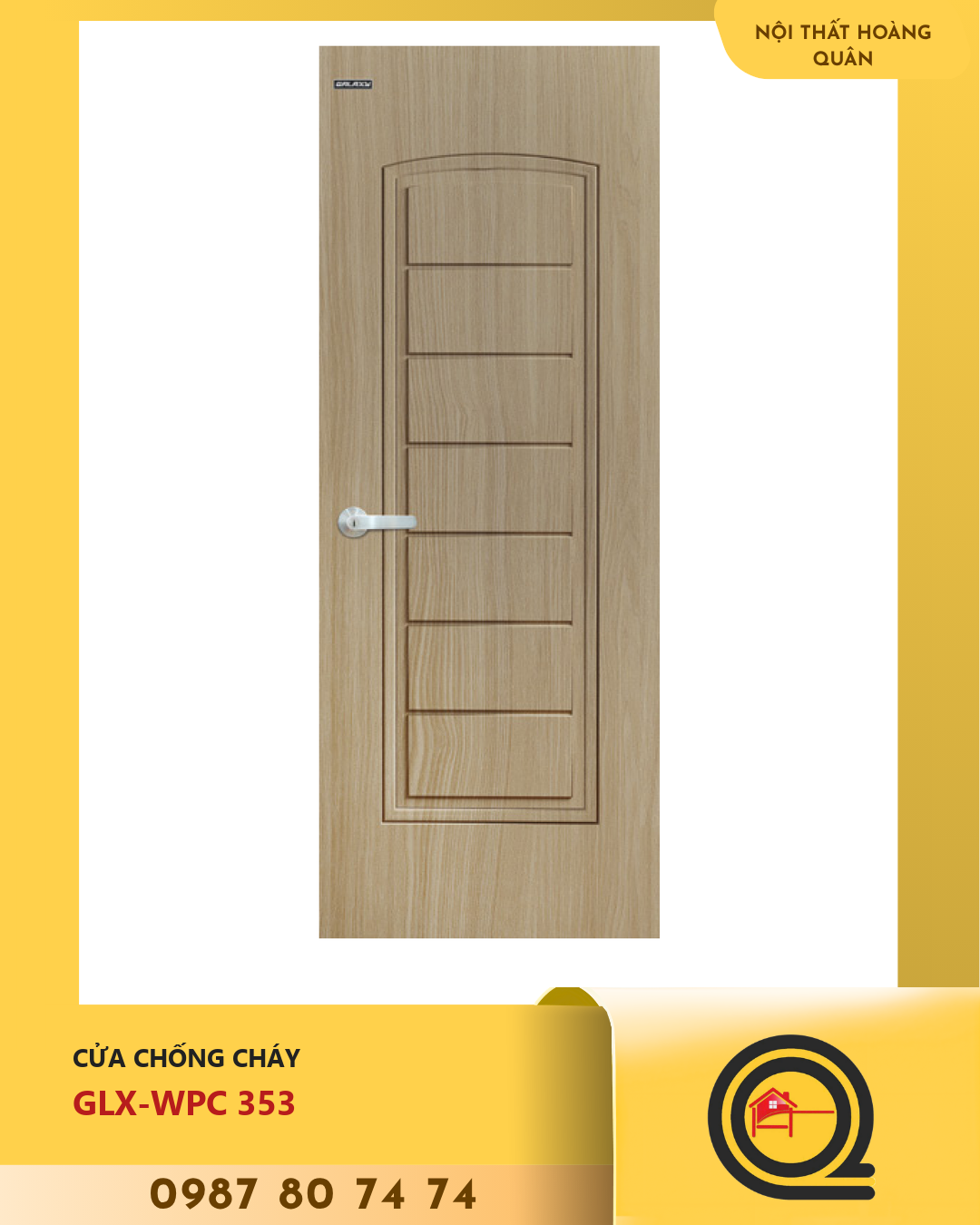 Cửa Nhựa Gỗ WPC GLX-WPC 353